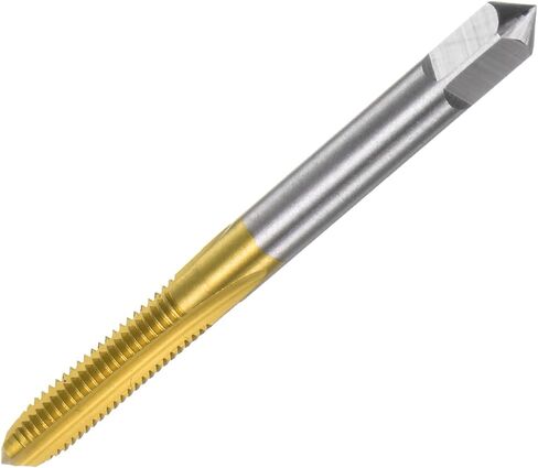 uxcell Metric Thread Tap M5 x 0.8 H2 100mm Extra Long Titanium Coated High Speed Steel 6542 Straight Flute Screw Thread Milling Machine Taps Threading Tapping Repair Tool in Saudi Arabia