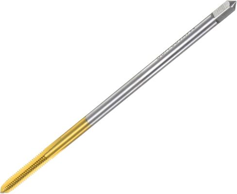 uxcell Metric Thread Tap M5 x 0.8 H2 100mm Extra Long Titanium Coated High Speed Steel 6542 Straight Flute Screw Thread Milling Machine Taps Threading Tapping Repair Tool in Saudi Arabia