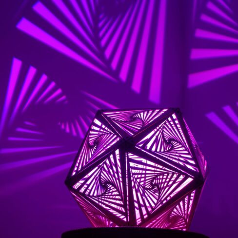 RGB Shadow Night Light, Led Geometry 3D Lamp, Sacred Spiritual Mandala Trippy Art, Shade Lantern Wood Wall Unique Decor, New Apartment Home Christmas Halloween New Year Birthday Gift (Black Hole) in Saudi Arabia