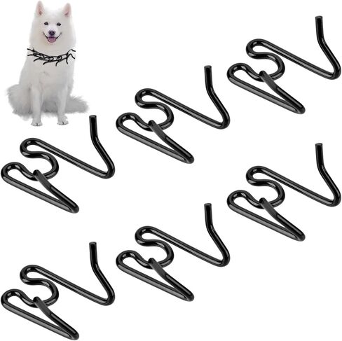 طوق الكلب وصلات إضافية 6 حزم من الفولاذ المطلي بالكروم وصلات طوق تدريب الكلاب بدون سحب وصلات إضافية سوداء طوق مسنن للكلاب 2.25/2.5 مم طوق قرصة من الفولاذ المقاوم للصدأ، 2.25 مم in Kuwait