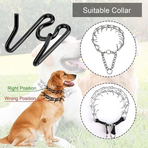 طوق الكلب وصلات إضافية 6 حزم من الفولاذ المطلي بالكروم وصلات طوق تدريب الكلاب بدون سحب وصلات إضافية سوداء طوق مسنن للكلاب 2.25/2.5 مم طوق قرصة من الفولاذ المقاوم للصدأ، 2.25 مم in Kuwait