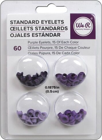 We R Memory Keepers 0633356415794 Eyelets & Washers Crop-A-Dile-Standard-Purple (60 Pieces) in Saudi Arabia