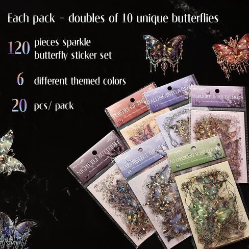 Dizdkizd Glitter Holographic Stickers, Europe Stained Glass Window Theme, Transparent and Waterproof, 60 Pieces Aesthetic Art Stickers Large for Scrapbooking, Card Making, Bible Journal, Craft Project in Saudi Arabia