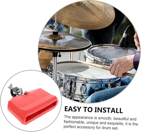 Sturdy Drum Set Cowbell Accessory Cowbell for Professional Drum Kit Loud Sound for School Concerts Bars and Band Practices Percussion Instrument in Saudi Arabia