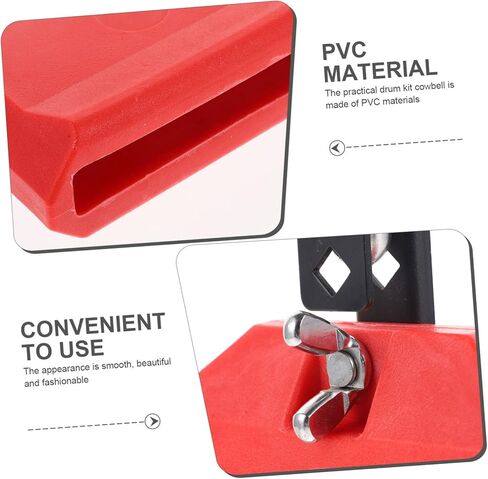 Sturdy Drum Set Cowbell Accessory Cowbell for Professional Drum Kit Loud Sound for School Concerts Bars and Band Practices Percussion Instrument in Saudi Arabia