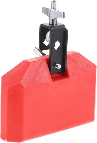 Red 6-Inch Cowbell for Drum Set Percussion Instrument Accessory Sturdy and Wear-Resistant for Musicians Suitable for Drumming and Performance in Saudi Arabia