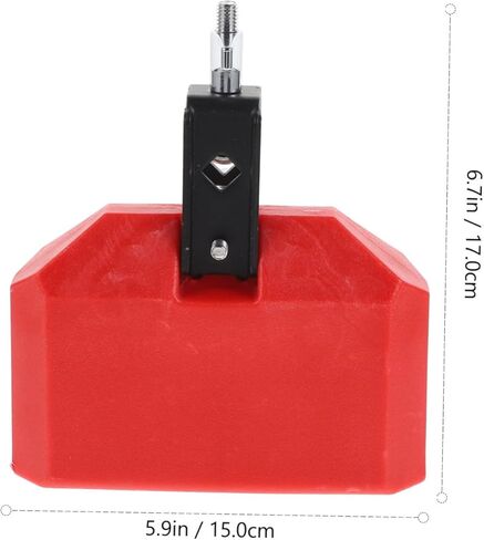 Red 6-Inch Cowbell for Drum Set Percussion Instrument Accessory Sturdy and Wear-Resistant for Musicians Suitable for Drumming and Performance in Saudi Arabia