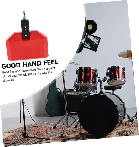 DECHOUS 6-Inch Red Cowbell for Drum Set Wear-Resistant Percussion Accessory for Musicians and Sporting Events in Saudi Arabia
