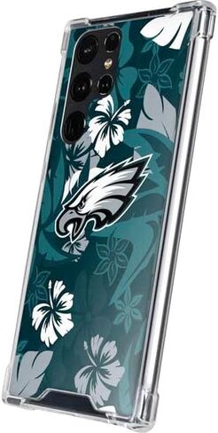 حافظة هاتف Skinit الشفافة متوافقة مع هاتف Galaxy S24 Ultra - تصميم فيلادلفيا إيجلز المرخص رسميًا من الدوري الوطني لكرة القدم الأمريكية in Saudi Arabia