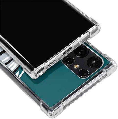 حافظة هاتف Skinit الشفافة متوافقة مع هاتف Galaxy S24 Ultra - تصميم فيلادلفيا إيجلز المرخص رسميًا من الدوري الوطني لكرة القدم الأمريكية in Kuwait