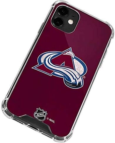 Skinit Clear Phone Case Compatible with iPhone 12 - Officially Licensed NHL Colorado Avalanche Distressed Design in Saudi Arabia