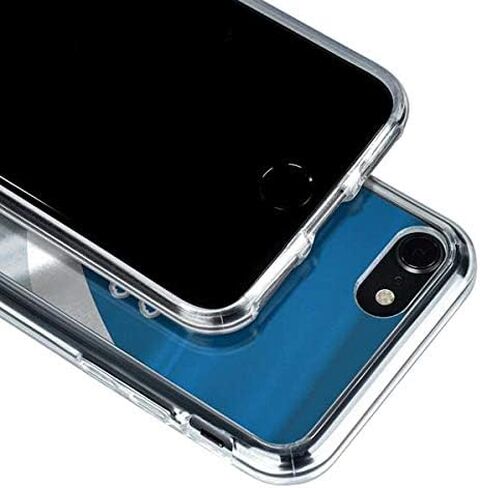 حافظة هاتف Skinit الشفافة متوافقة مع iPhone SE (الجيل الثاني والثالث) - تصميم مرخص رسميًا من الدوري الوطني لكرة القدم الأمريكية NFL Detroit Lions in Saudi Arabia