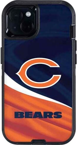 Skinit Decal Phone Skin Compatible with OtterBox Defender iPhone 14 Plus - Officially Licensed NFL Chicago Bears Design in Saudi Arabia
