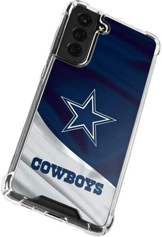Skinit Clear Phone Case Compatible with Galaxy S22 - Officially Licensed NFL Dallas Cowboys Design in Saudi Arabia