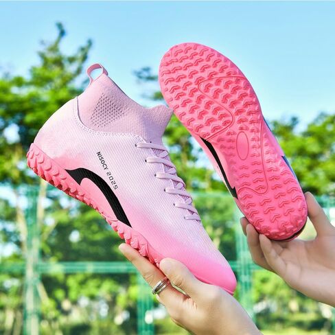 أحذية كرة القدم للرجال من NISOCY، أحذية كرة قدم عالية الجودة للاستخدام في الهواء الطلق/الداخل، حذاء رياضي خفيف الوزن TF AG للتدريب على كرة القدم in Kuwait