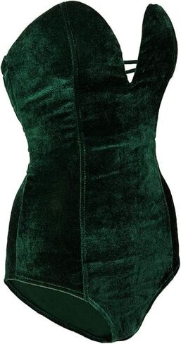 بدلة نسائية من Clothink مخملية بدون حمالات من الخلف بأربطة، بدلة مثيرة من أعلى زي الهالوين على شكل أرنب بلاي بوي in Kuwait