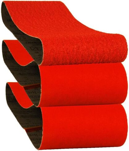 Diablo Assorted Sanding Belts for Wood, Metal and Plastics - Premium Zirconium Grit with Clog - SHIELD & ENDURA-BOND Technology - 4" x 24", 50/80/120 Grit, 3-Pack - DCB424ASTS03G in Saudi Arabia