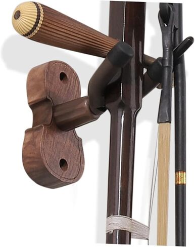 Wall Mounted Violin Erhu Hanger with Black Walnut Base Stable Music Instrument Hook for Wall Storage Durable Hardwood Display Rack for Home and Studio in Saudi Arabia