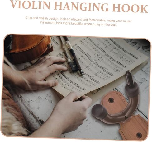 ibasenice Wall Mounted Violin Stand with Protective Surface Stable and Compact Hanger for Violin Erhu Storage Lightweight Wall Hook for Easy Instrument Display and Carry in Saudi Arabia