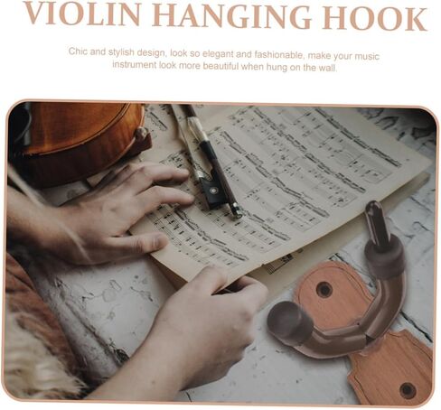 UPKOCH الكمان شماعات جدار جبل هوك مع قاعدة الجوز دائم آلة الموسيقى شنقا هوك للكمان Erhu مستقرة وسهلة التركيب رف الجدار لتخزين المنزل والاستوديو in Saudi Arabia