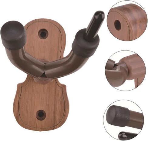 ibasenice Wall Mounted Music Instrument Hanger with Protective Surface Violin Erhu Hook Easy to Install Hardwood Rack for Secure String Instrument Display and Storage in Saudi Arabia