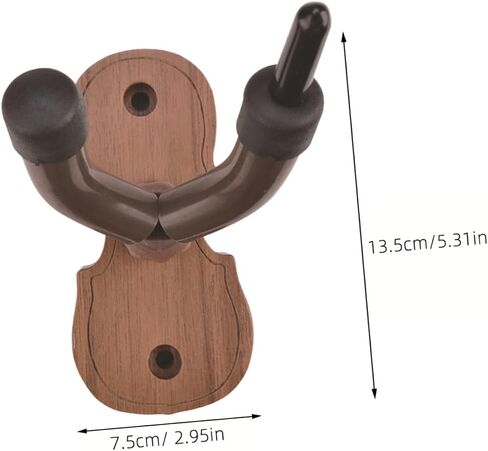 ibasenice Wall Mounted Music Instrument Hanger with Protective Surface Violin Erhu Hook Easy to Install Hardwood Rack for Secure String Instrument Display and Storage in Saudi Arabia