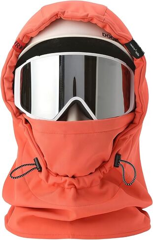 DOOK SNOW Ski Helmet Hood Cover - 3-in-1 Windproof Balaclava with Adjustable Drawstring, Fleece Lined Face Mask for Men&Women in Kuwait