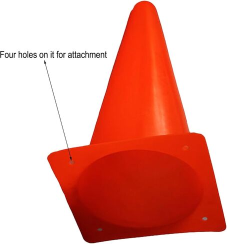 12 Inch Traffic Training Cones, 12 Pack Cones Sports Training Agility Plastic Safety Parking Cones, Agility Field Marker Cones for Soccer Basketball Football, Outdoor Sport Activity in Saudi Arabia