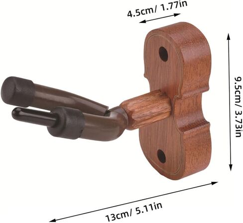 BESPORTBLE Wall-Mounted Violin Hook Adjustable Music Instrument Hanger for Violin and Viola Sturdy Storage Holder Easy Installation for Home and Studio in Saudi Arabia
