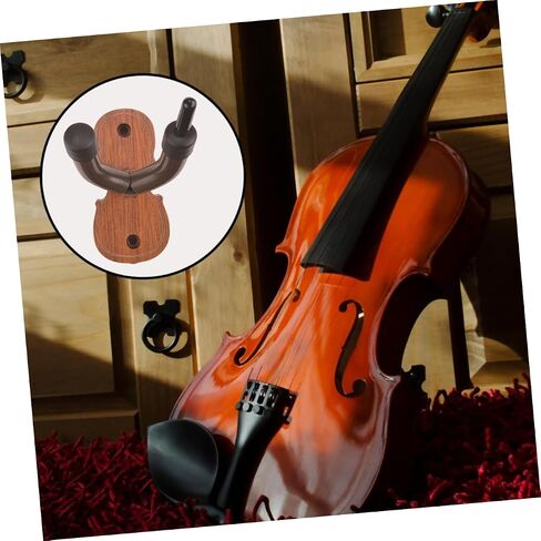 BESPORTBLE Wall-Mounted Violin Hook Adjustable Music Instrument Hanger for Violin and Viola Sturdy Storage Holder Easy Installation for Home and Studio in Saudi Arabia