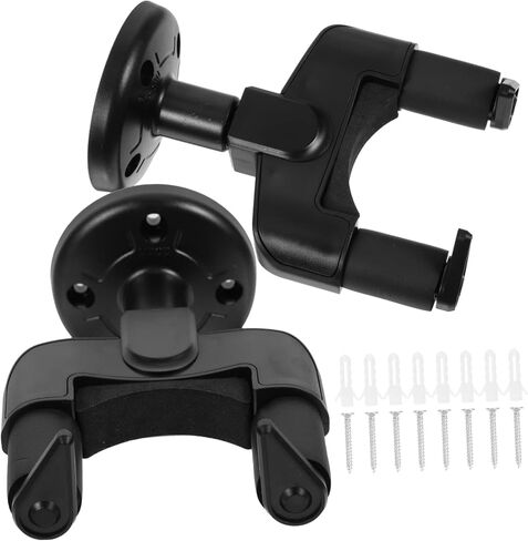 VANZACK 2Sets Violin and Ukulele Wall Mount Hanger Drop Design for Guitar Erhu and Mandolin Support Easy Installation Space Saving Instrument Rack in Saudi Arabia