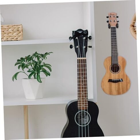 VANZACK 2Sets Violin and Ukulele Wall Mount Hanger Drop Design for Guitar Erhu and Mandolin Support Easy Installation Space Saving Instrument Rack in Saudi Arabia