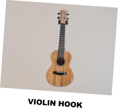 VANZACK 2Sets Violin and Ukulele Wall Mount Hanger Drop Design for Guitar Erhu and Mandolin Support Easy Installation Space Saving Instrument Rack in Saudi Arabia