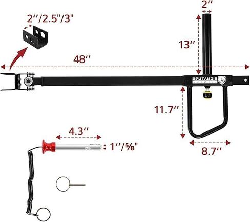 Fitvids 2nd Gen Heavy-Duty Lever Arms - 600 LB Weight Capacity Per Arm, Universal Fit for Any Power Rack, for Maximize Your Strength Training (Pair) in Saudi Arabia