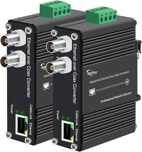 Ethernet Din-rail الصناعي على محول محور-10/100 ميغابت في الثانية ، نطاق 1200 متر ، 18-48 فولت العاصمة ، المكونات والتشغيل ، حماية الطفرة لكاميرات IP ، NVR ، CCTV in Kuwait