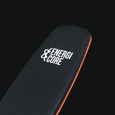 مقعد تمرين قابل للتعديل لصالة الألعاب الرياضية المنزلية - مقعد رفع الأثقال قابل للطي ومنحدر بشكل مسطح لتدريب قوة الجسم بالكامل | مقعد تمرين مدمج لتمارين الدمبل واللياقة البدنية من إنرجي كور in Kuwait