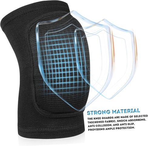 Toyvian Knee Pads for Dancing Volleyball and Football Anti-Slip Protective Sleeves Thick Padding Support for Women and Men for Sports and Gardening in Saudi Arabia