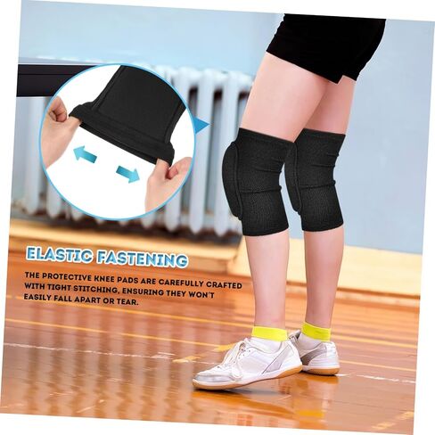 Toyvian Knee Pads for Dancing Volleyball and Football Anti-Slip Protective Sleeves Thick Padding Support for Women and Men for Sports and Gardening in Saudi Arabia