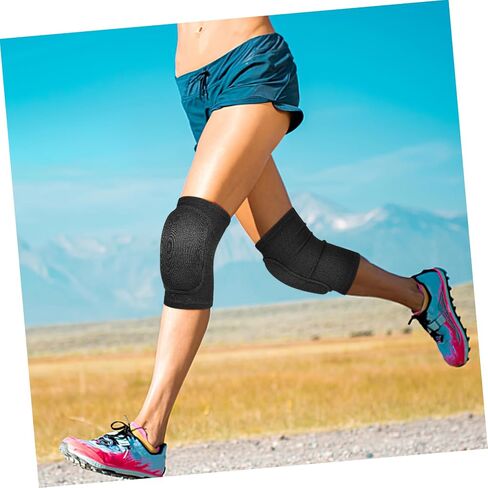 Toyvian Knee Pads for Dancing Volleyball and Football Anti-Slip Protective Sleeves Thick Padding Support for Women and Men for Sports and Gardening in Saudi Arabia