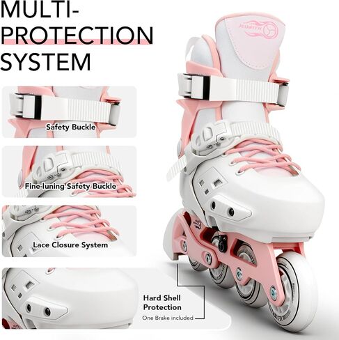 Inline Skates for Kids Girls Boys with Light-Up Wheels,Adjustable Size Suitable for Beginners Roller Skates Blades for Women, Girls and Adult in Saudi Arabia