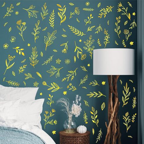 كازوفا الأزهار ورقة الجدار شارات ملصقات الجدار البرية الأسود باقة النباتات النباتية أوراق الجدار ملصقات قشر وعصا زهور جدار الزهرة الصفقات للأطفال غرفة نوم غرفة الحضانة in Kuwait