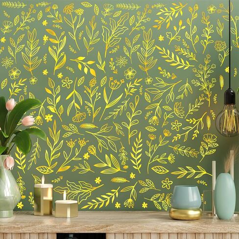 كازوفا الأزهار ورقة الجدار شارات ملصقات الجدار البرية الأسود باقة النباتات النباتية أوراق الجدار ملصقات قشر وعصا زهور جدار الزهرة الصفقات للأطفال غرفة نوم غرفة الحضانة in Kuwait