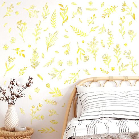 كازوفا الأزهار ورقة الجدار شارات ملصقات الجدار البرية الأسود باقة النباتات النباتية أوراق الجدار ملصقات قشر وعصا زهور جدار الزهرة الصفقات للأطفال غرفة نوم غرفة الحضانة in Kuwait