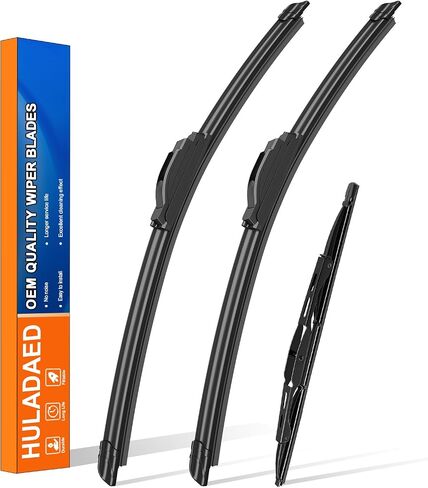 HULADAED® 28''+14'' Windshield Wiper Blades For Hyundai Elantra 2016-2011 Elantra GT 2017-2014 Elantra Coupe 2014-2013 OEM QUALITY Premium All-Season Automotive Replacement Wipers for My Car AND MORE in Saudi Arabia