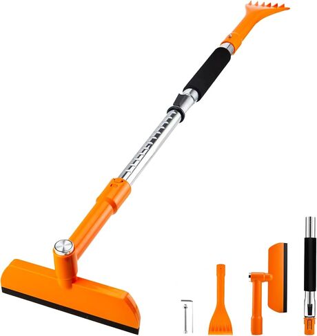 مكشطة الجليد 49.2 بوصة مع فرشاة الثلج ، ومكشافات الجليد لزجاج الأمطار ، وأداة إزالة الثلج القابلة للتمديد لنافذة السيارة مع قبضة الرغوة ، وفرشاة سيليكون 360 درجة للسيارات السيارات سيارات الشاحنة سيارات عيد الميلاد (الأرجواني) in Kuwait