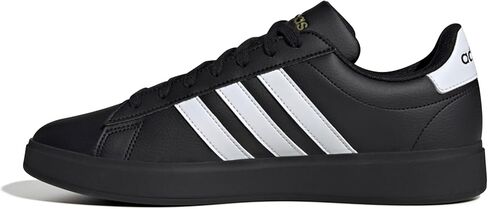 adidas Men's Grand Court 2.0, White/White/Black, 11.5 in Saudi Arabia