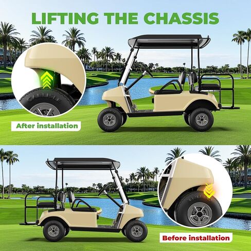 10L0L Golf Cart Lift Kit Compatible with Club Car DS, Heavy Duty Double A-Arm Lifts 6in, Aluminum Alloy Material Strong & Wear-Resistant (2003.5-up) in Saudi Arabia