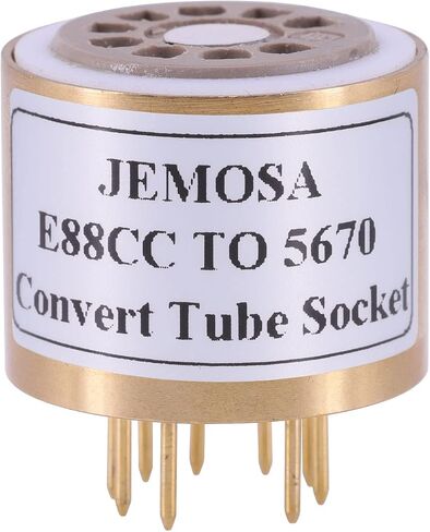 تحويل أنبوب مقبس الأنبوب 6922 6N2 ECC88 E88CC (أعلى) إلى 5670 6N3 369A (أسفل) أنبوب فراغ DIY مضخم الصوت تحويل محول المقبس 1 قطعة (E88CC إلى 5670) in Kuwait