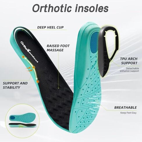 أحذية مشي واسعة للرجال من OrthoComfoot لتقويم العظام لمرضى السكري: أحذية رياضية مريحة كاجوال لدعم قوس القدم والتهاب اللفافة الأخمصية، أحذية رياضية لتقويم العظام وقوس القدم المرتفعة لألم كعب القدم in Saudi Arabia