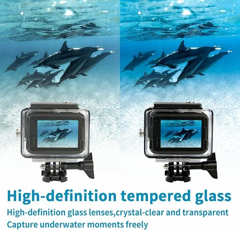 Aluminum Alloy Waterproof Diving Housing for DJI Osmo Action 3/4/5 Pro - 263FT/80M Underwater Case with Mount, Protective Dive Case Shell Compatible for Osmo Action 5 Pro Action 4 Action 3 in Kuwait